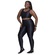 Conjunto Selene: Top Fitness + Calça Legging 3D Plus Size - Feminino PRETO