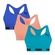 Kit Top Fitness Puma Nadador sem Costura - 3 Unidades - Feminino AZUL