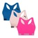 Kit Top Fitness Puma Nadador sem Costura - 3 Unidades - Feminino ROSA