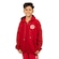 Blusão de Moletom Canguru do Internacional Surf Center Escudo Bordado - Infantil VERMELHO