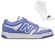 Kit Tênis New Balance 480 Low + Meia - Masculino ROXO/BRANCO