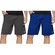 Kit 2x Bermudas Selene Dry Sport - Masculina CINZA ESC/AZUL