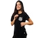 Camiseta Baby Look Santos Oficial Escudo Surf Center - Feminina PRETO