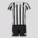 Kit Uniforme de Futebol do Umbro Santos Ii 2024 - Infantil PRETO