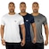 Camiseta Color Sports Dry Basic - 3 Unidades - Masculina BRANCO/AZUL ESC
