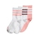 Kit de Meias Cano Médio adidas Bts com 3 Pares - Infantil BRANCO
