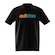 Camiseta Masculina adidas Manga Curta Logo Linear Color PRETO/LARANJA