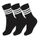 Kit Meias adidas 3S com 3 Pares - 38 a 40 - Adulto PRETO
