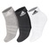 Kit Meias adidas Ankle Cushioned Sportswear com 3 Pares - 35 a 37 - Adulto NAO SE APLICA