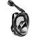 Máscara Subaquática de Mergulho Gold Sports Full Face Confort com Snorkel PRETO