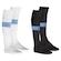 Kit de Meiões do Grêmio Umbro com 2 Pares - Adulto BRANCO/PRETO