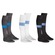 Kit de Meiões do Grêmio Umbro com 3 Pares - Adulto BRANCO/PRETO