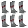 Kit de Meiões do Fluminense Umbro com 6 Pares - Adulto CINZA