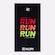 Bandana Hupi Run Run Run PRETO