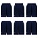 Kit Calção Penalty Matís Ix - 6 Unidades - Infantil AZUL ESCURO