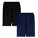 Kit 2 Calções Penalty Matís Ix - Infantil PRETO/AZUL ESC