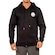 Blusão de Moletom com Capuz Rip Curl Round Logo Zip Thru Big - Masculino PRETO/BRANCO