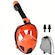Mascara Subaquática de De Mergulho Gold Sports New Full Face com Snorkel LARANJA