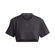 Blusa Cropped adidas All Gym Seasonal Rib Tonal Três Listras - Feminina PRETO