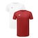 Kit Camiseta Topper Fut Classic Plus Size - 2 Unidades - Masculina BRANCO/VERMELHO
