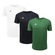 Kit Camiseta Topper Fut Classic - 3 Unidades - Infantil BRANCO/VERDE