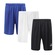 Kit Calção Topper Classic New - 3 Unidades - Infantil PRETO/BRANCO