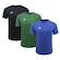 Kit Camiseta Topper Fut Classic - 3 Unidades - Infantil AZUL/PRETO