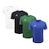 Kit Camiseta Topper Fut Classic - 4 Unidades - Infantil PRETO/BRANCO