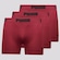 Kit Cueca Boxer Puma sem Costura - 3 Unidades - Masculina VERMELHO