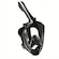 Mascara Subaquática de De Mergulho Gold Sports Sea Full Face com Snorkel PRETO