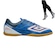 Kit Chuteira Futsal Umbro Ultimate e Meião - Adulto AZUL/BRANCO