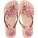 Chinelo de Dedo Havaianas Slim Organic 2 Floral - Feminino OURO
