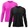 Kit 2x Camisas Térmicas Adriben Proteção Solar UV  50 - Masculina PRETO/ROSA