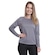 Camiseta Manga Longa Dellas Fit Térmica Proteção Solar Uv Dry - Feminina CINZA