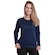 Camiseta Manga Longa Dellas Fit Térmica Proteção Solar Uv Dry - Feminina AZUL ESCURO