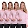 Camiseta Manga Longa Dellas Fit Térmica Proteção Solar Uv Dry Fit - 4 Unidades - Feminina ROSA