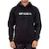 Blusão de Moletom com Capuz Rip Curl Brand Blade Hood Big - Masculino PRETO/BRANCO
