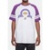 Camiseta Nba Raglan Restored Los Angeles Lakers - Masculina BRANCO