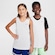 Camiseta Regata Nike Dri-Fit Dupla Face - Infantil BRANCO