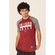 Camiseta NBA Raglan Estampada Chicago Bulls Casual - Masculina VERMELHO