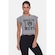 Blusa Cropped Nba College Brooklyn Nets - Feminina CINZA