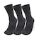 Kit Meia Cano Alto Under Armour 3X1 Core Cotton Cano Alto - Unissex PRETO