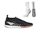 Kit Chuteira Futsal Penalty Storm Y-3 + Meia Antiderrapante - Adulto PRETO/BRANCO