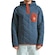 Blusão com Capuz Hurley Russel 1/4 Snap Fleece Po W24 Masculina AZUL ESCURO