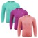 Camisa Térmica Selene Proteção Uv50+ - 3 Unidades - Infantil AZUL