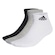 Kit de Meia adidas Cano Baixo 3 Pares Adulto CINZA/PRETO