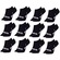 Meia Puma Sapatilha Esportiva - 12 Pares - Feminina PRETO