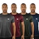 Camiseta Color Sports Dry Mescla - 4 Unidades -  Masculina VINHO/AZUL ESCURO
