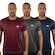 Camiseta Color Sports Dry Mescla - 3 Unidades - Masculino Cinza/Vinho