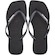 Chinelo Havaianas Slim Square Logo Metallic - Feminino PRETO